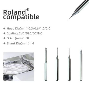 Vsmiles Zirconia-tandfräsborr för Roland